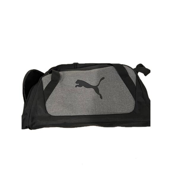 Puma Black Gray Duffel Bag 20"x10"x10" - Picture 1 of 6
